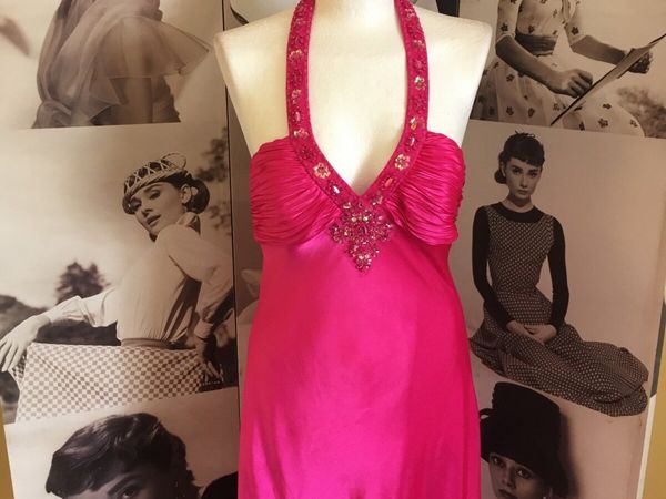 Cerise pink debs dress
