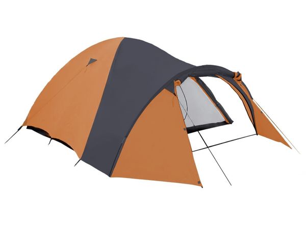 Igloo Camping Tent for 3 People - Orange/ Black