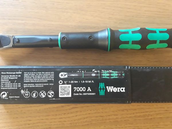 Wera Torque wrench 7000A 1-25 Nm.