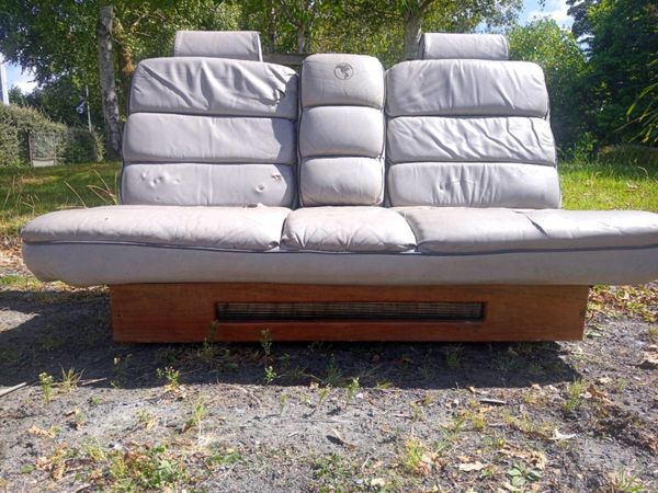 Camper RV leather electric seat.