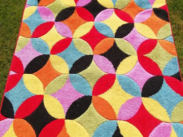 Nursery multicolored wool rug