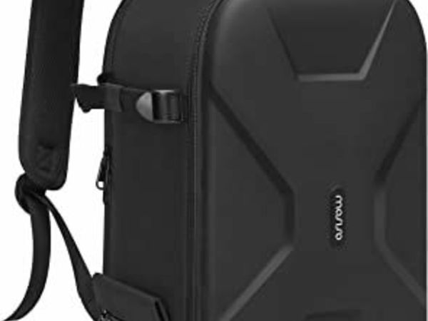 Camera Backpack, DSLR/SLR/Mirrorless Insert Protection Photography Camera Bag Full Open Waterproof Hardshell Case with Tripod Holder&Laptop Compartment Compatible with Canon/Nikon/Sony, Black