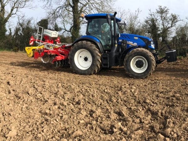 Disc harrowing/stubble cultivation/cover crop/grass seeding