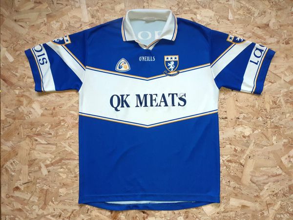 Vintage Player Issue Laois GAA Jersey 2002 - Excellent Condition - QK Meats GAA Gaelic Football Hurling Retro Shirt