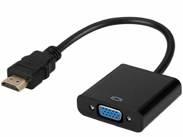 1080P HDMI Male to VGA Female Video Converter Adapter Cable for PC DVD HDTV