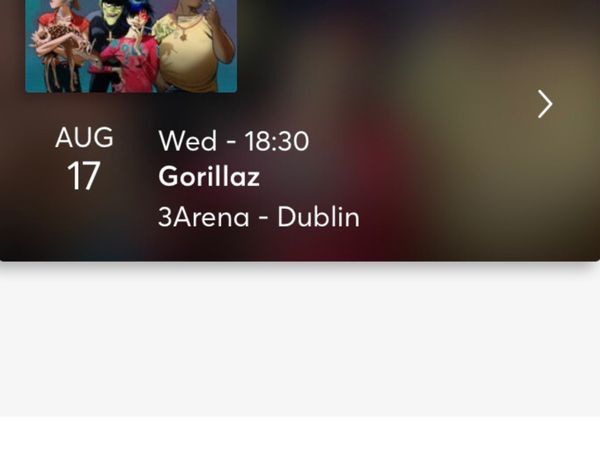 Tickets  Gorillaz at the 3 arena Dublin
