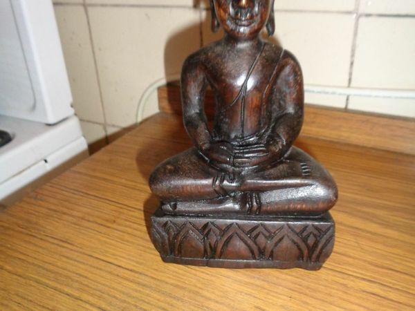 Hand Carved Wooden Budda Statue for Sale
