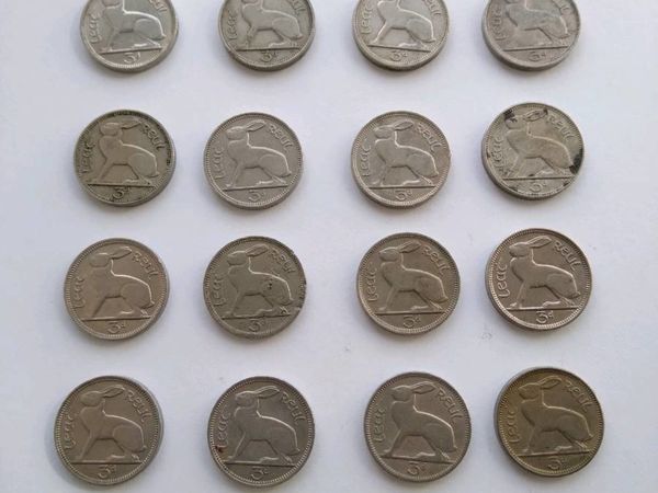 Irish 3 Pence Coins