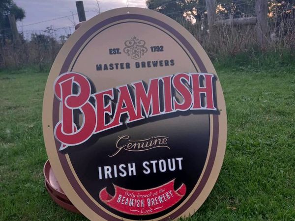 Large Beamish Tin Sign