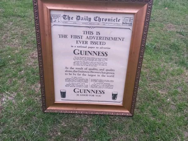 Guinness Ad in Frame
