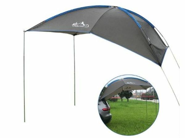 5-6 Persons SUV MPV Car Tail Tent Ourdoor Waterproof Auto Awning Trailer Beach Sunshade For Self-driving Travel Camping