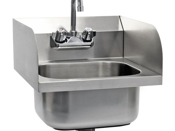 Stainless steel commercial wash basin sink & fitti