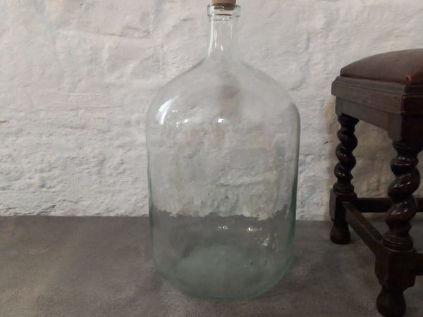Antique 19th century blown glass French Demijohn.