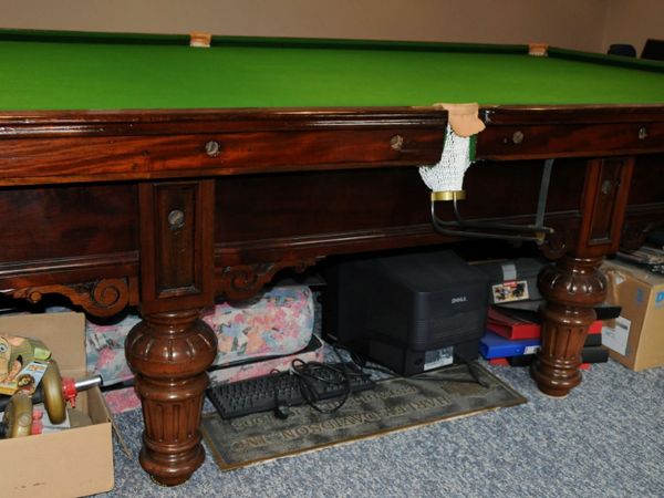 Antique ornate Snooker table