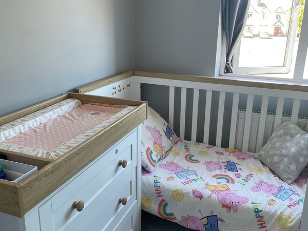 Cot bed to toddler bed & matching locker