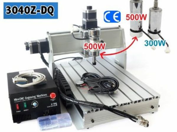 3 Axis 3040Z-DQ Parallel Port Desktop 1204 Ball Screw 3040 CNC Router Engraving Milling Machine 220V 500W