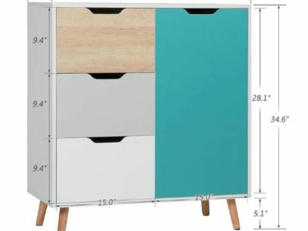 Wood Color Shoe Stool Nordic Home Simple Multifunctional Shoe Cabinet Storage Space Saving Home Furniture with 3 Drawers