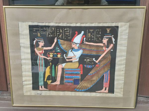 Hand Painted Egyptian Gold leaf Paintings