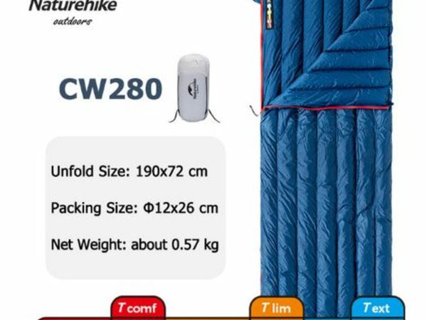 sleeping Bag CW280 Camping Sleeping Bag CWM400 Ultralight Sleeping Bag Winter Goose Down Waterproof Sleeping Bags