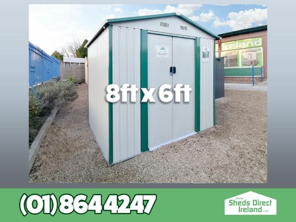 8ft x 6ft Steel Garden Shed