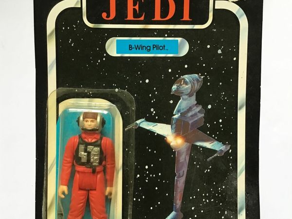 Star Wars Vintage ROTJ 77 back B-Wing Pilot 1983 Kenner