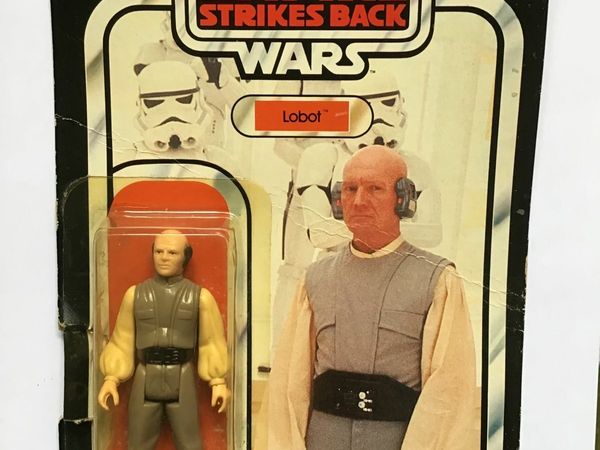 Star Wars Lobot Empire Strikes Back 41 Back Vintage 1980 Damaged card