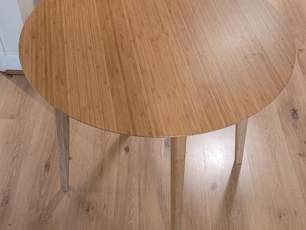 IKEA round table bamboo