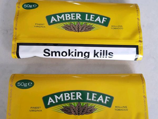 50 Grams of Amber leaf rolling tobacco & golden v