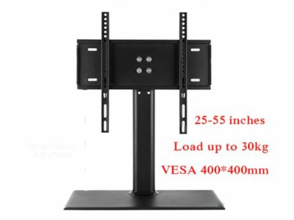 Universal LCD Flat-Screen TV Desktop Stand With Aluminum Base For 25" - 55" Screens Load Up To 30kg VESA Max 400*400mm