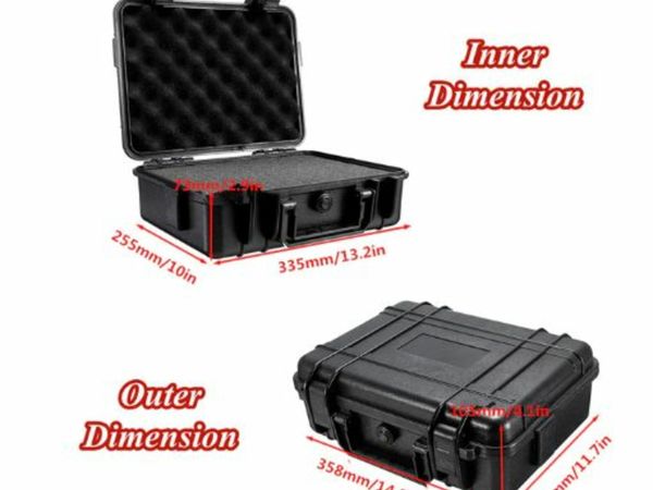Hard Carry Tool Case Sealed Tool Box Safety Camera Photography Storage Box Suitcase With Sponge Equipment Suitcase ABS Plastic