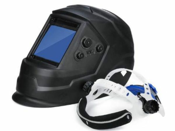 Solar Power Auto Darkening Welding Helmet Big View 4 Arc Sensor Welding Mask Helmet Welder Cap Lens Face