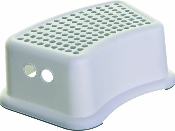 Step Stool Grey Dots, Toddler Potty Training Aid with Non Slip Base - Model F673