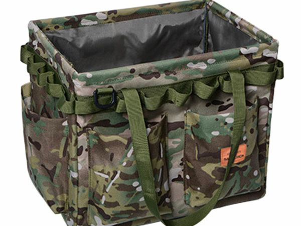 BRAND NEW Camping Case Portable Travel Storage Bag Black Camouflage