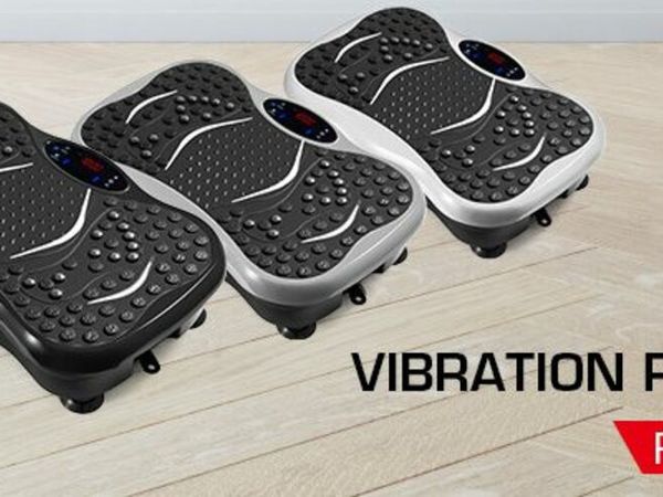 Vibration Platform Plate Whole Body Massager Machine With Resistance Bands & Remote Control for Fat Burning, Weight Loss