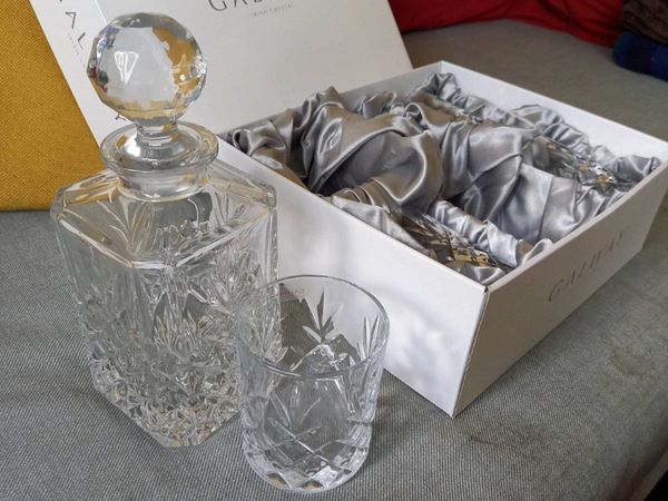 Galway Crystal Decanter and Glasses set.