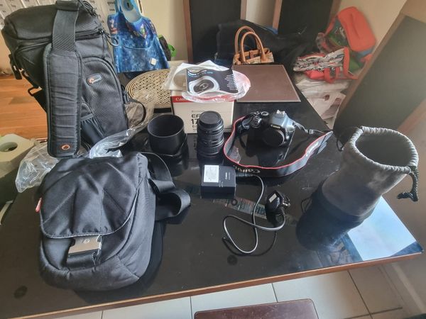 Canon Camera + Lens + 2 Camera Bags