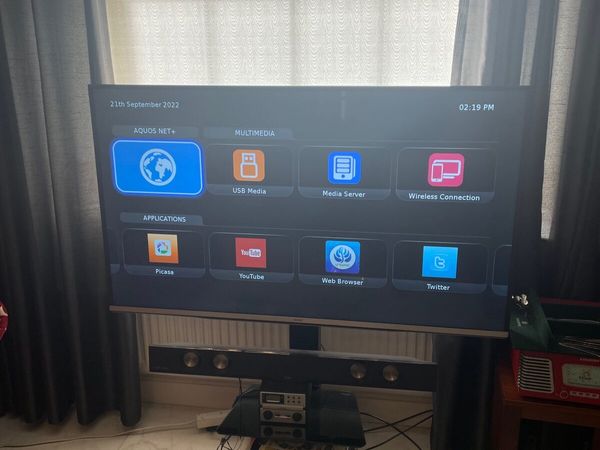 55 inch Sharp Smart TV with Stand