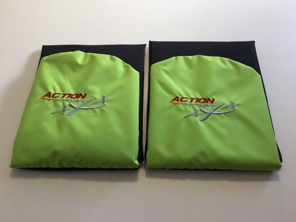 ACTION SPORT 4×4 HEAVY DUTY SEAT COVERS – LIME GREEN/BLACK