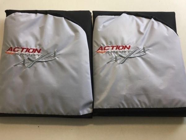 ACTION SPORT 4×4 HEAVY DUTY SEAT COVERS – WHITE/BLACK