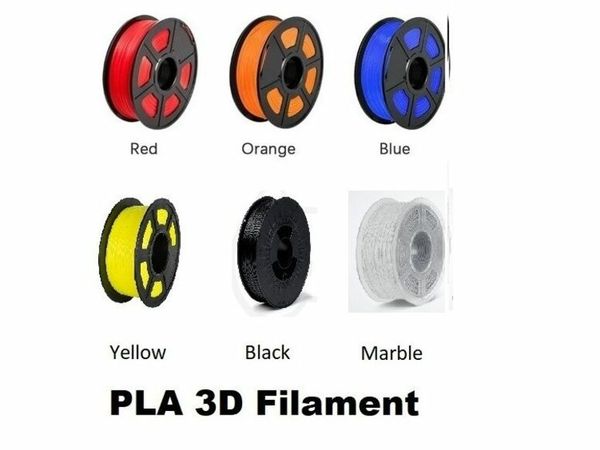 PLA Filament for 3D Printers - 9 Colours