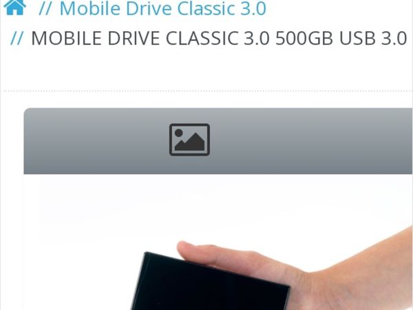 MOBILE HARD DRIVE EXTERNAL 500GB USB 3.0