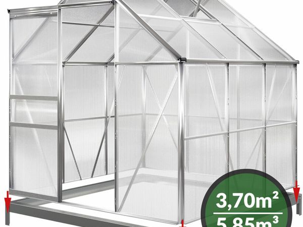 Greenhouse  incl. foundation tomato house potting shed 5.85m³