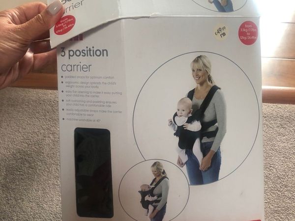 Mothercare baby 3 way carrier
