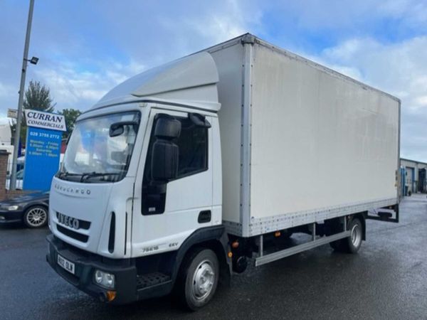 2012 iveco 75e16 7.5 ton 20ft box with tail lift