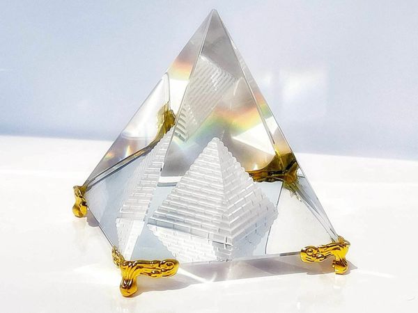 Crystal Pyramid Prism, Feng Shui Crafts Meditation