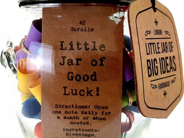 Little Jar of Good Luck - Thoughtful Gift - Unique Present - Artisan Handcrafted Gift (Standard)