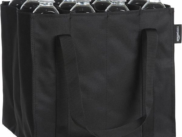 Bottle bag - 12 compartments - Black