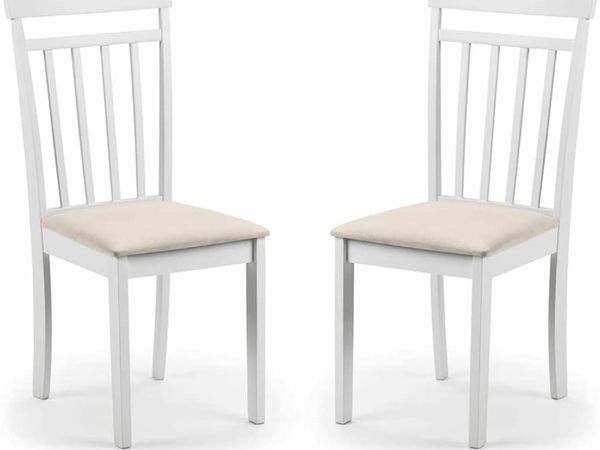 Coast Set of 2 Dining Chairs, White