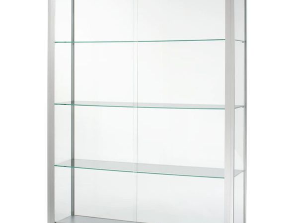 Glass cabinet like this but with two sliding doors