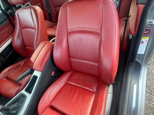 BMW E92 Coupe 3 series Red Leather Interior